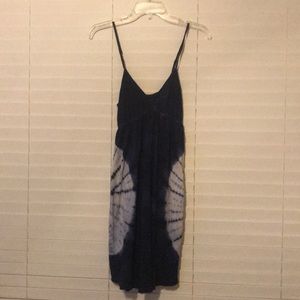 Navy tie dye dress